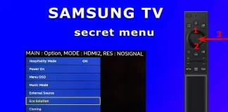 A szervizmenü elérése az intelligens távvezérlővel