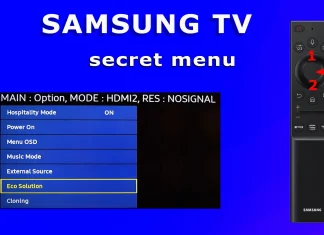 A szervizmenü elérése az intelligens távvezérlővel