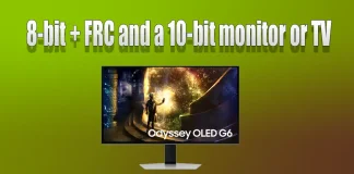 A különbség a 8-bites + FRC és a 10-bites monitor vagy TV között