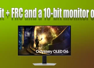 A különbség a 8-bites + FRC és a 10-bites monitor vagy TV között