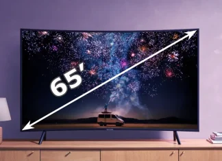 Milyen széles a 65 colos TV? : a 65 colos TV méretei