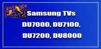 Samsung TV: DU7000, DU7100, DU7200, DU8000, DU8500, DU9000 és azok variánsai Európában